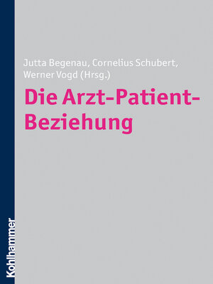 cover image of Die Arzt-Patient-Beziehung